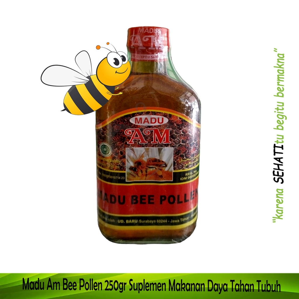 Madu AM Royal Jelly Suplemen Menjaga Kesehatan Tubuh Madu Bee Pollen