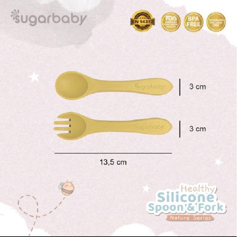 Sugarbaby Healthy Silicone Spoon / Sendok Makan Bayi