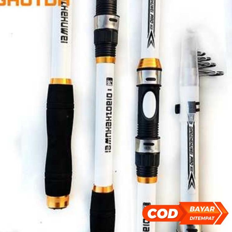 TERMURAH E86 GHOTDA Joran Pancing 3 Meter Portable Carbon Fiber - CF3000 ヵ
