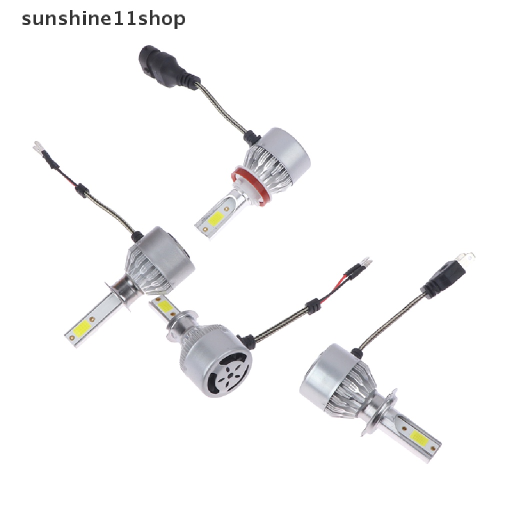 Sho H1 H7 H11 COB Lampu Bohlam Led Mobil Hi-Lo Beam 36W 16000LM 6000K Lampu Mobil Led N