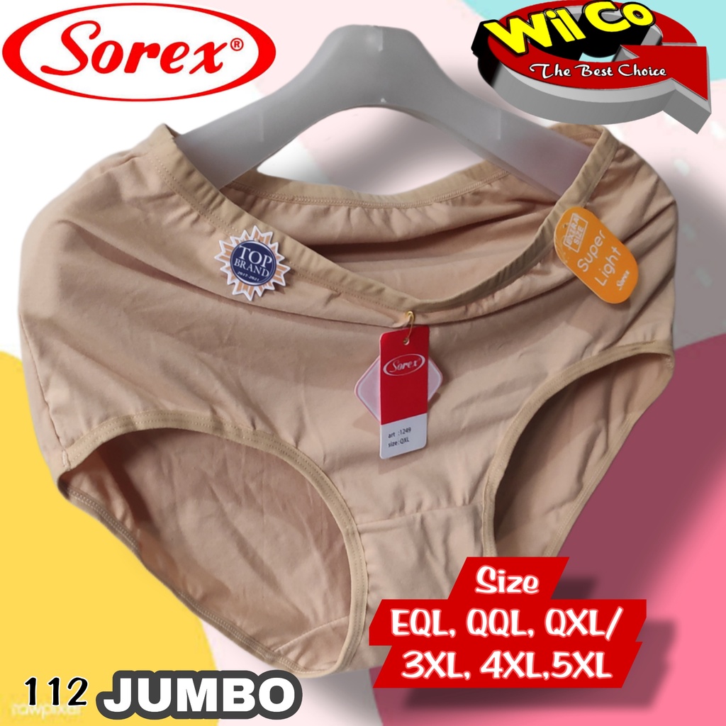 K112 - (Harga Per 1 Potong) CELANA DALAM WANITA JUMBO KATUN PAKAIAN DALAM PAKAIAN WANITA CD SOREX BIG SIZE EQL - QXL