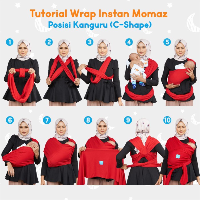 Terlaris ✨ -Gendongan Bayi Depan / Gendongan wrap / Baby Wrap Mobymoby Hearts Navy - Hearts Navy, Ge