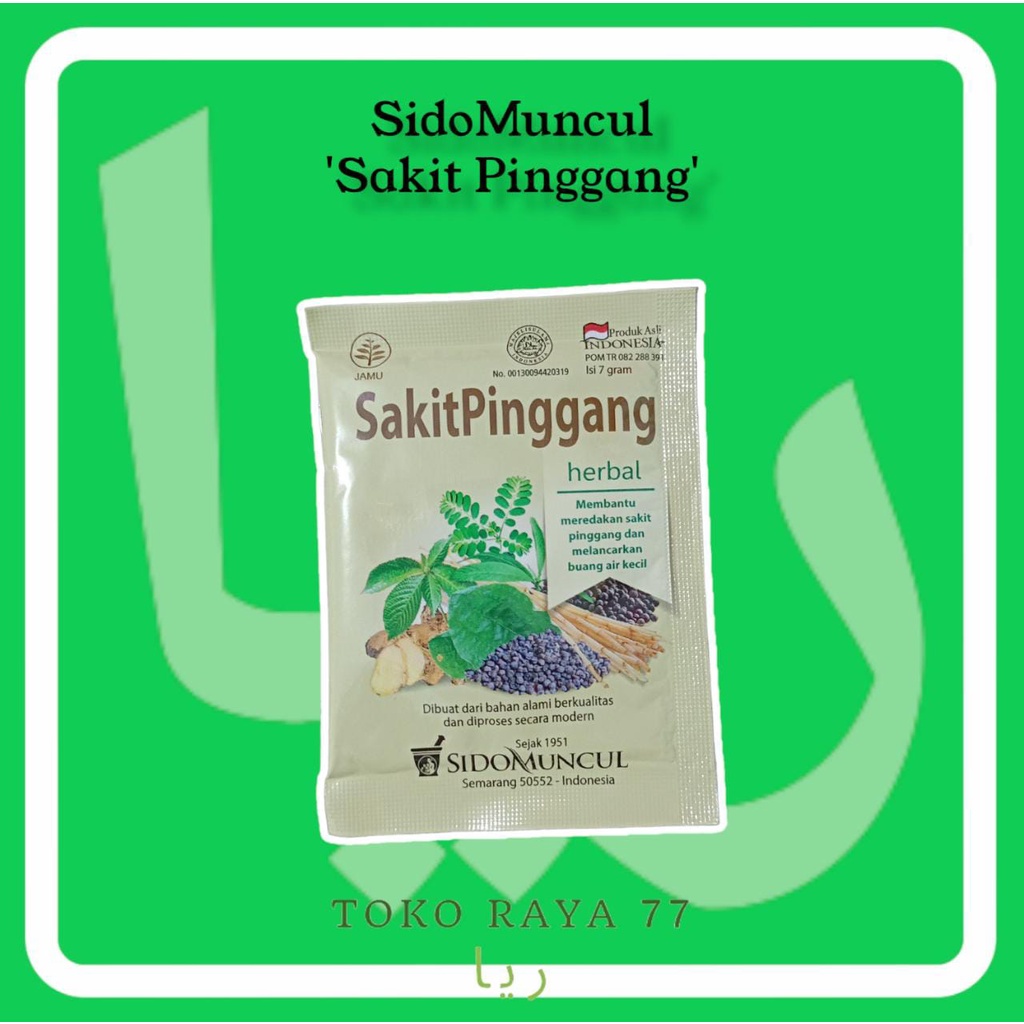 

Jamu Sido Muncul Sakit Pinggang Kemasan 7 Gram [Grosir] Ready Stock