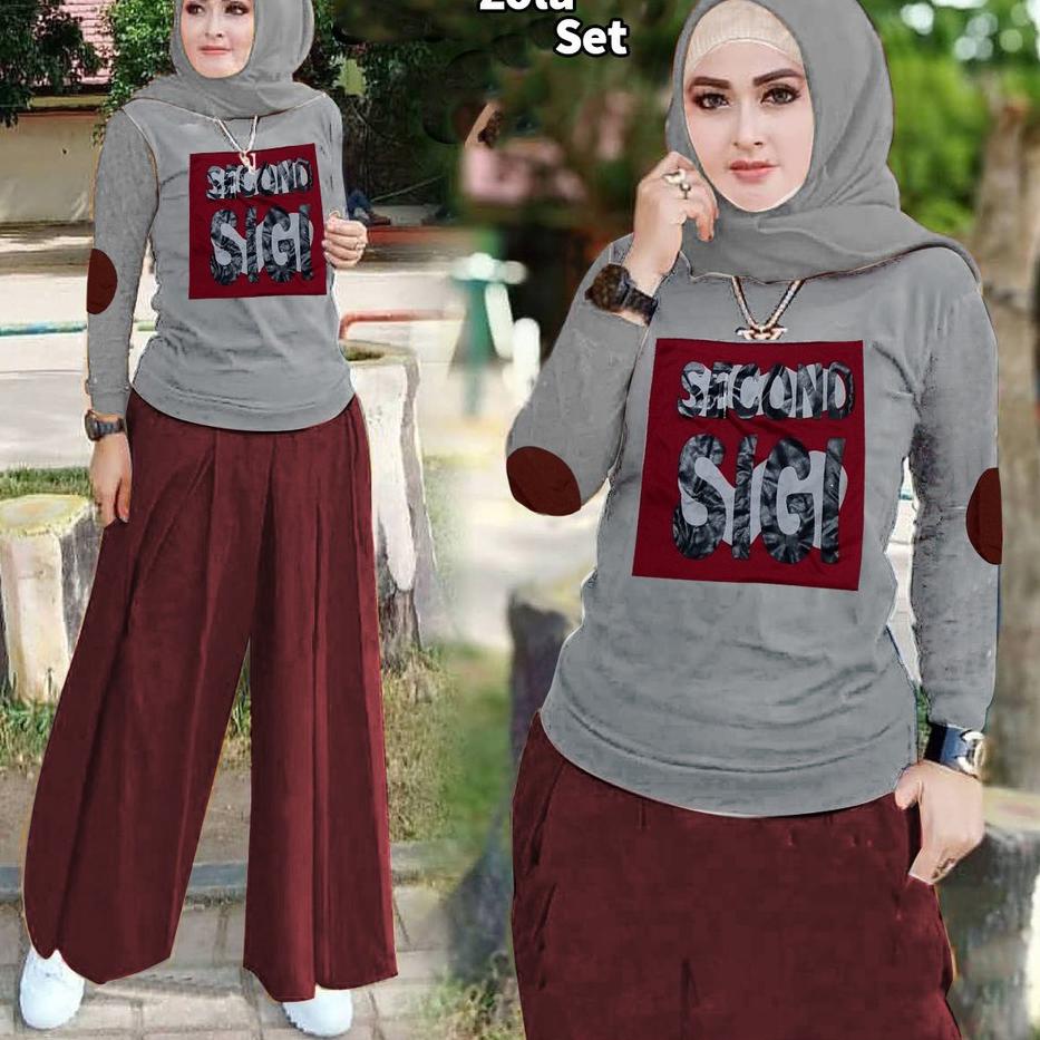 ✫ VS - SET ZOLA KULOT / SETELAN KULOT ZOLA / STELAN KIREI / FASHION TRENDY ♀