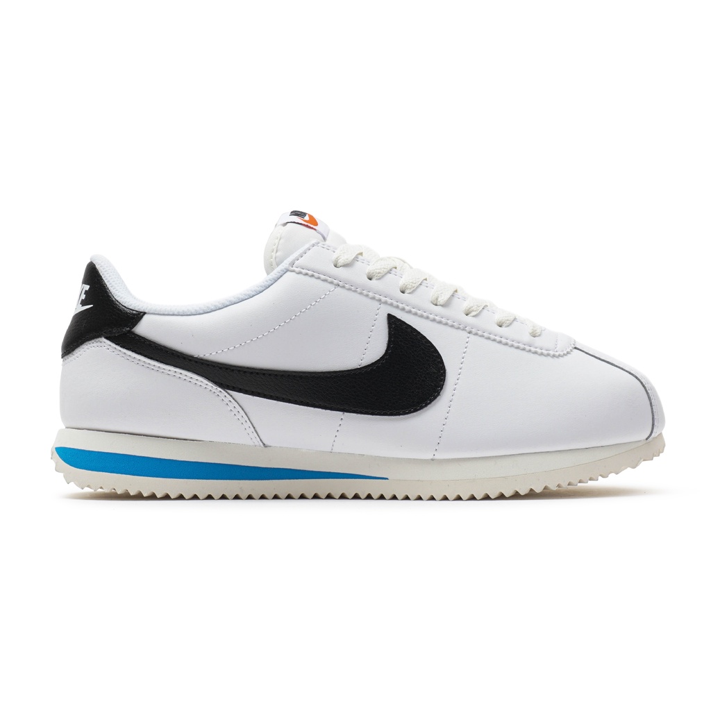 Nike Cortez White Black Blue Sneakers Pria ORIGINAL