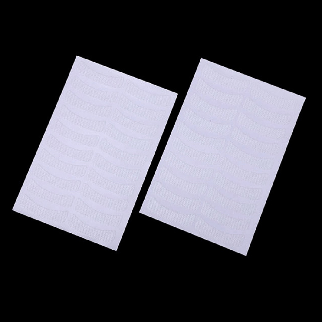 Beyen 100 Pcs White Eye Eyelash Extension Fabrics Pads Stickers Patches Adhesive Tape ID