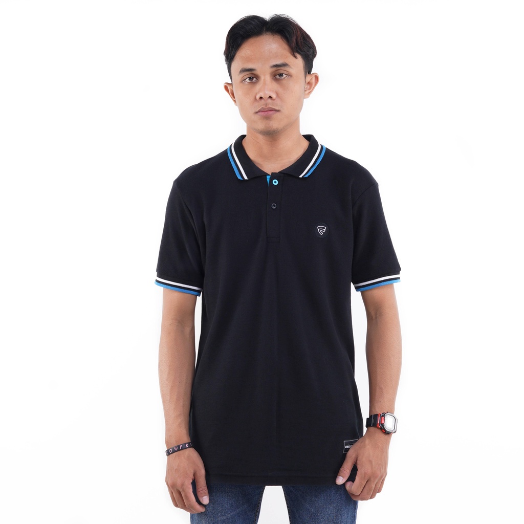 KAOS POLO FRIDAY KILLER | LEXICO BLACK BLUE