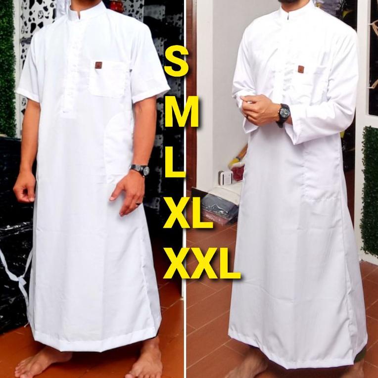 SIAP KIRIM Gamis pria gamis putih polos gamis hitam polos
