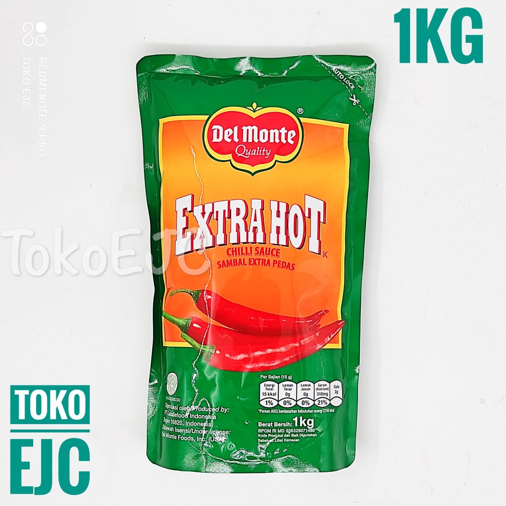 

[EJC] Delmonte Extra Hot Sambal Extra Pedas 1kg / Saus Sambal / Saus Cabe