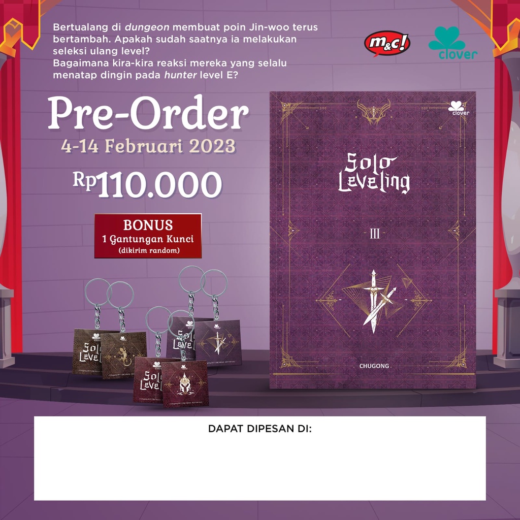 NOVEL BEST SELLER  SOLO LEVELING  //  SOLO LEVELING II // LEVELING III  - CHUGONG