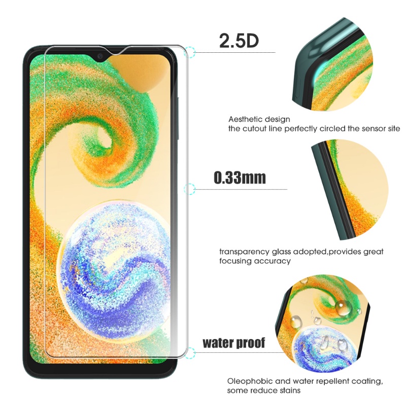 Cakupan Penuh Aksesori Perlindungan Ponsel Tangguh Tempered Glass Screen Film Phone Protection Front Film Soft Hydrogel Film Untuk Galaxy A04/A04s/A04 Core/A04e