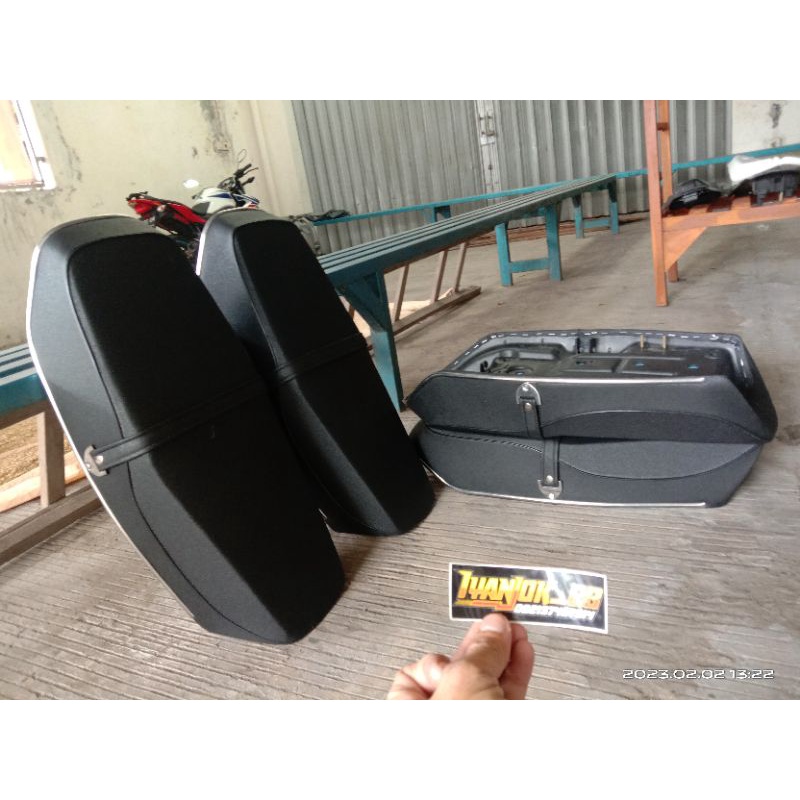 jok honda gl 100 gl 125 kulit amplas busa anti gembos-jok gl 100-jok gl 125-jok gl