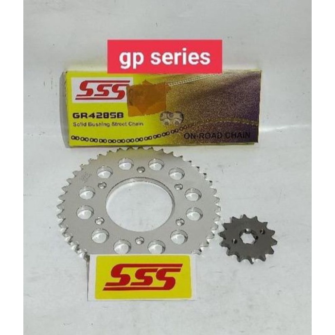 Jual Sepaket Gear Set Merk SSS Mx king/Vixion New/Old/Byson/Xable/R15