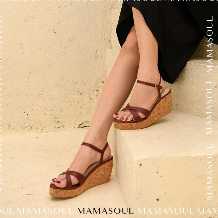 PALING DIMINATI MAMASOUL - SENDAL WEDGES / WEDGES TALI / LUNA