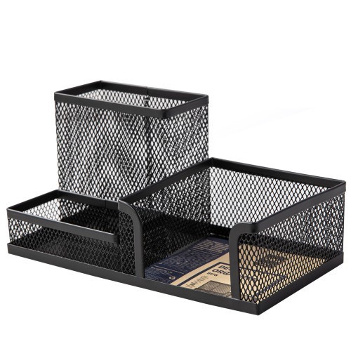 

Terlaris Tempat Pulpen Alat Tulis Meja Pen Holder Deli 9175 Jaring Hitam Besi