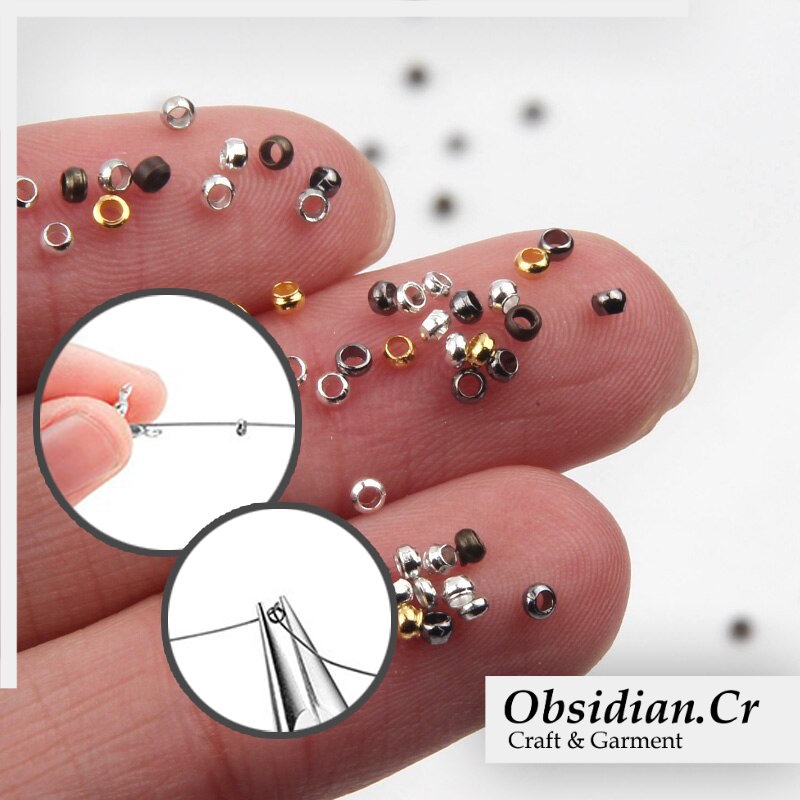 Clamp Stoper Merica Ujung Tali Manik Gelang  ±170pcs