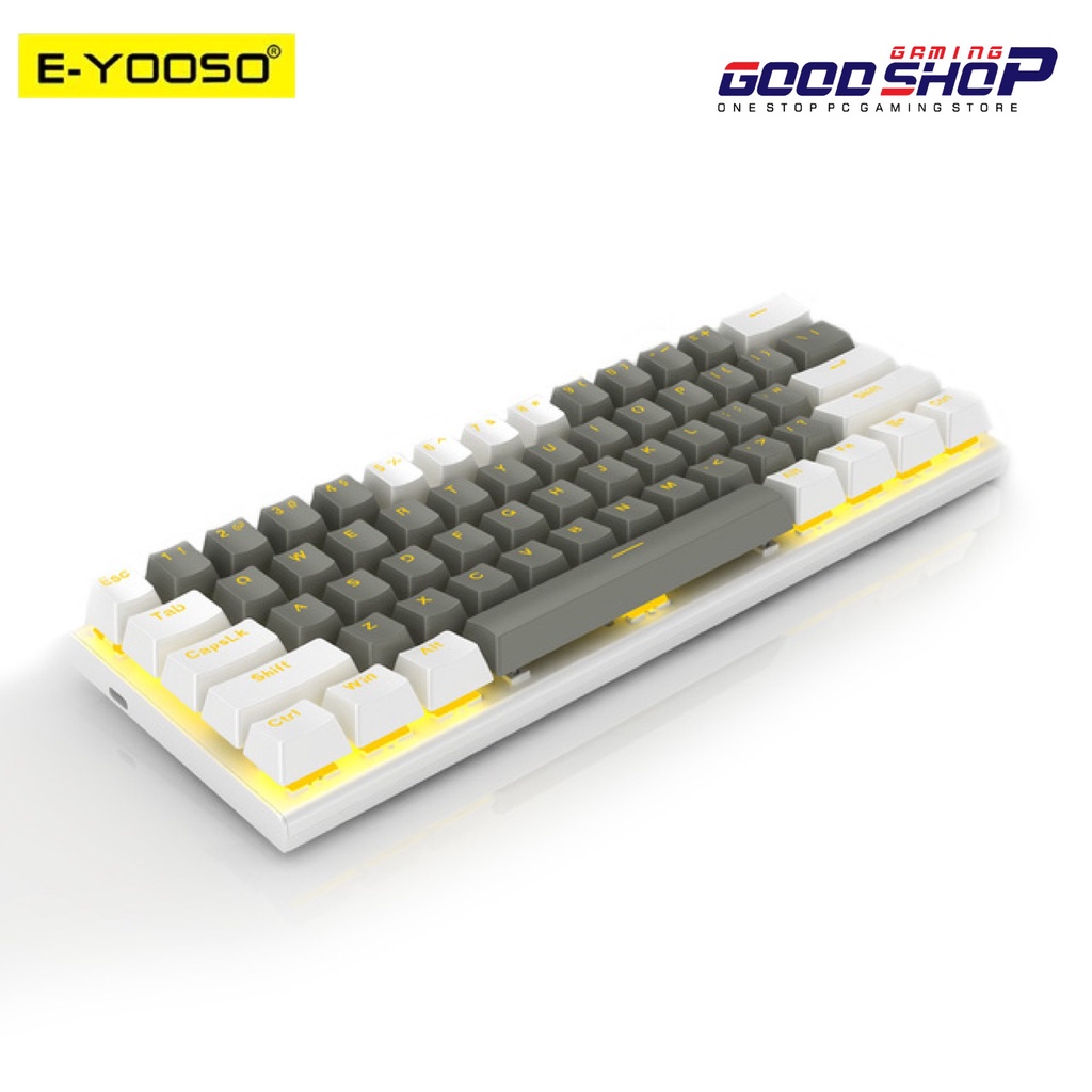 E-YOOSO HOTSWAP MECHANICAL GAMING KEYBOARD 60% TWO TONES COLOR - Z-11