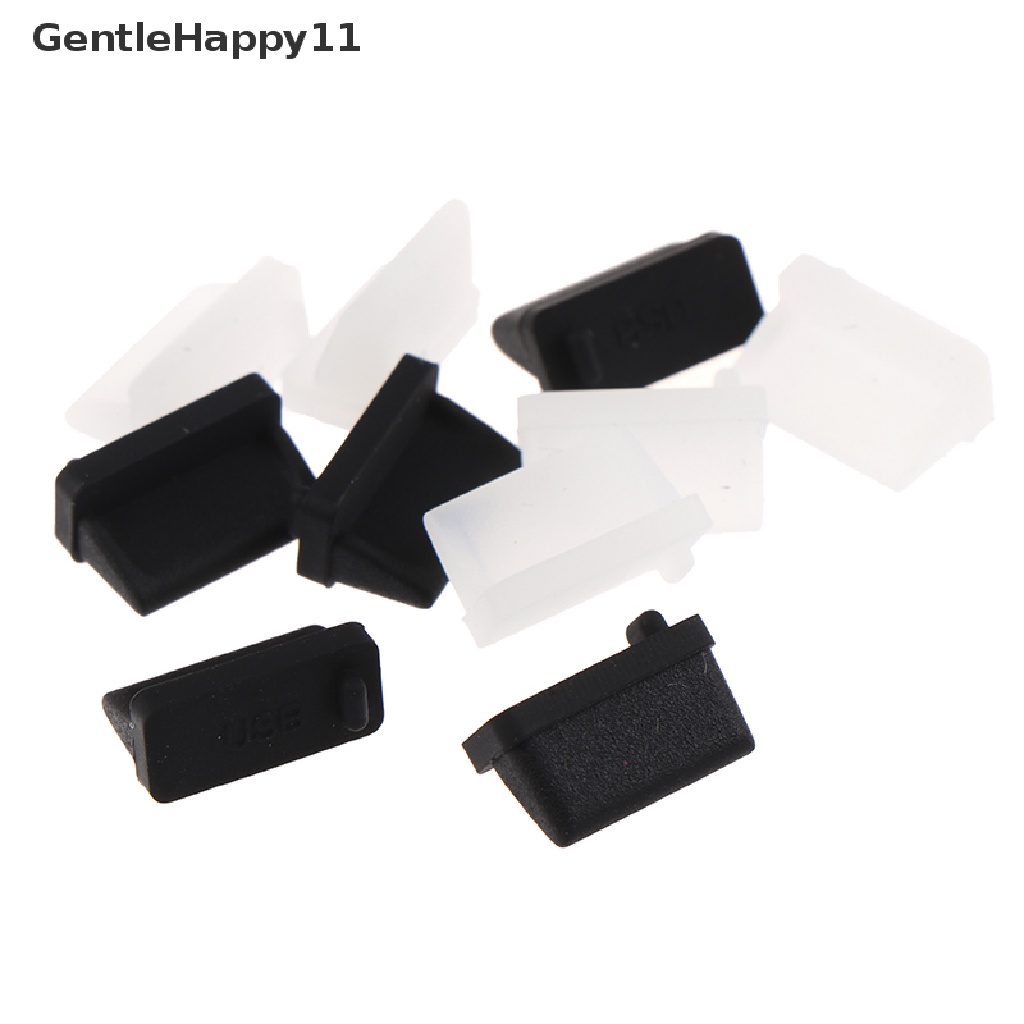 Gentlehappy 20Pcs USB Male Plug Stopper Topi Penutup Plastik Pelindung Debu Plug id