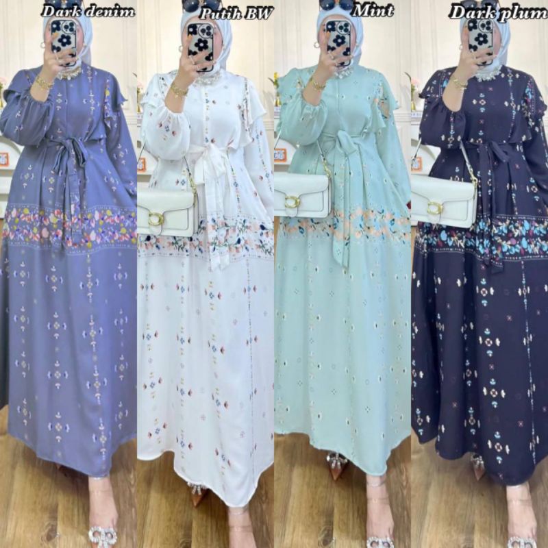 NEW CANAVA DRESS PREMIUM DRESS RAYA TERLARIS GAMIS MUSLIMAH KEKINIAN