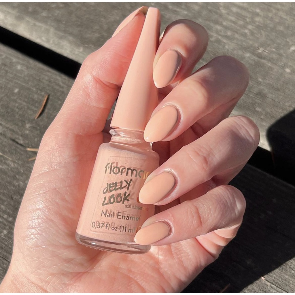 JL25 Soft Cloud - Flormar Nail Enamel Jelly Look - Flormar Nail Polish - Cat Kuku Halal Turki - Kute