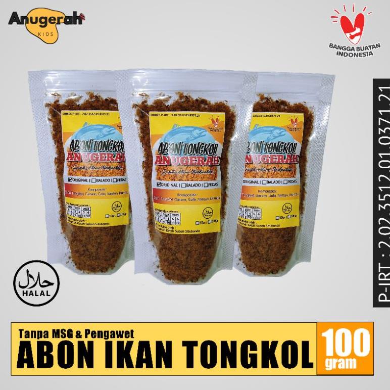 

L97 Abon Tongkol Asli Abon Ikan Non MSG Original / Balado / Pedas 100gr TERBAIK テ