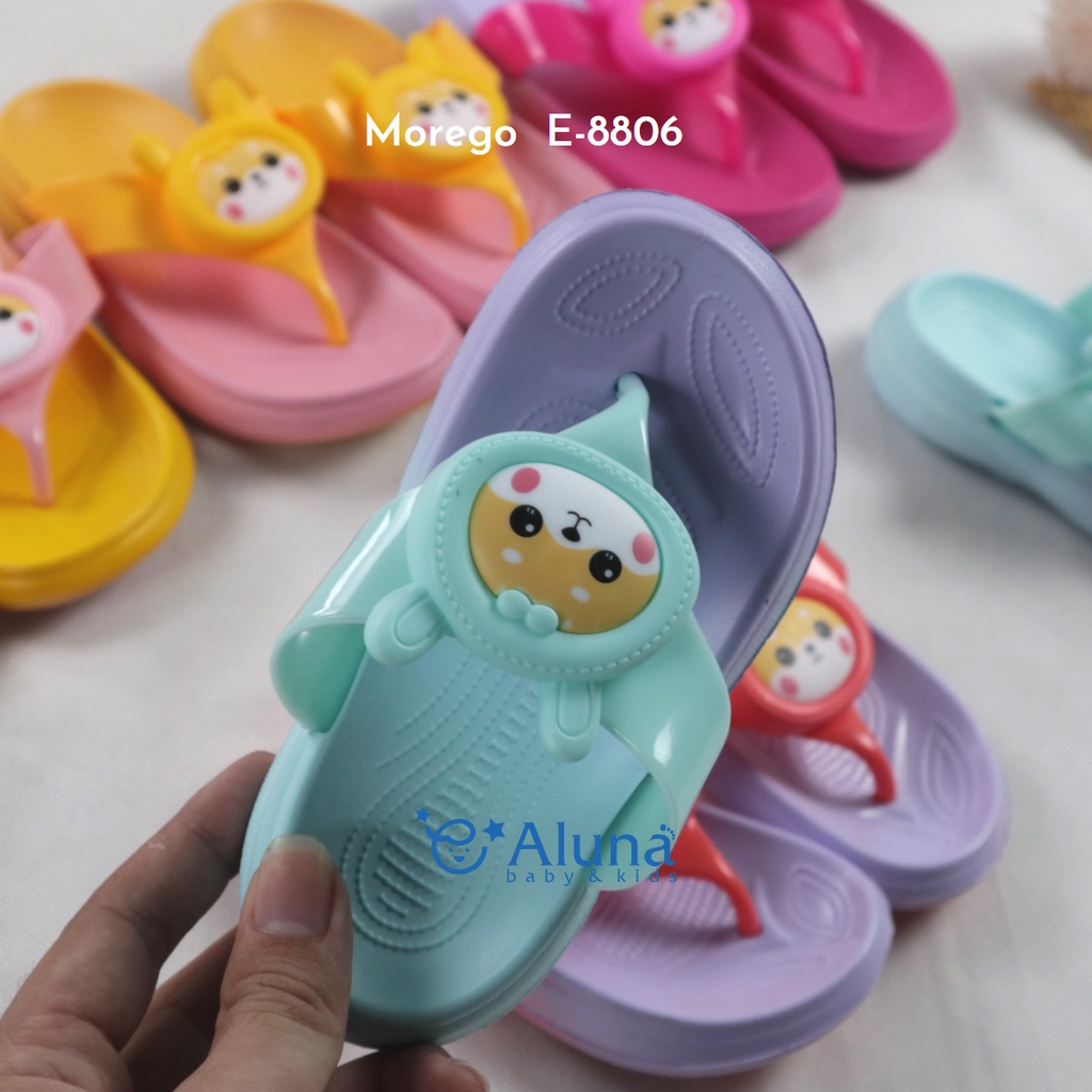 PROMO Sandal Japit Karet Jelly Anak Perempuan Karakter Morego Rabbit Kelinci Gradasi / SANDAL MOREGO
