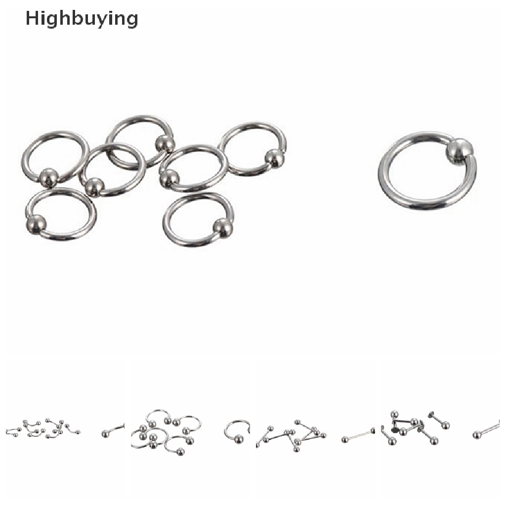 Hbid Perhiasan Tubuh Stainless Steel Alis Lidah Bar Labret Bibir Hidung Rings Glory