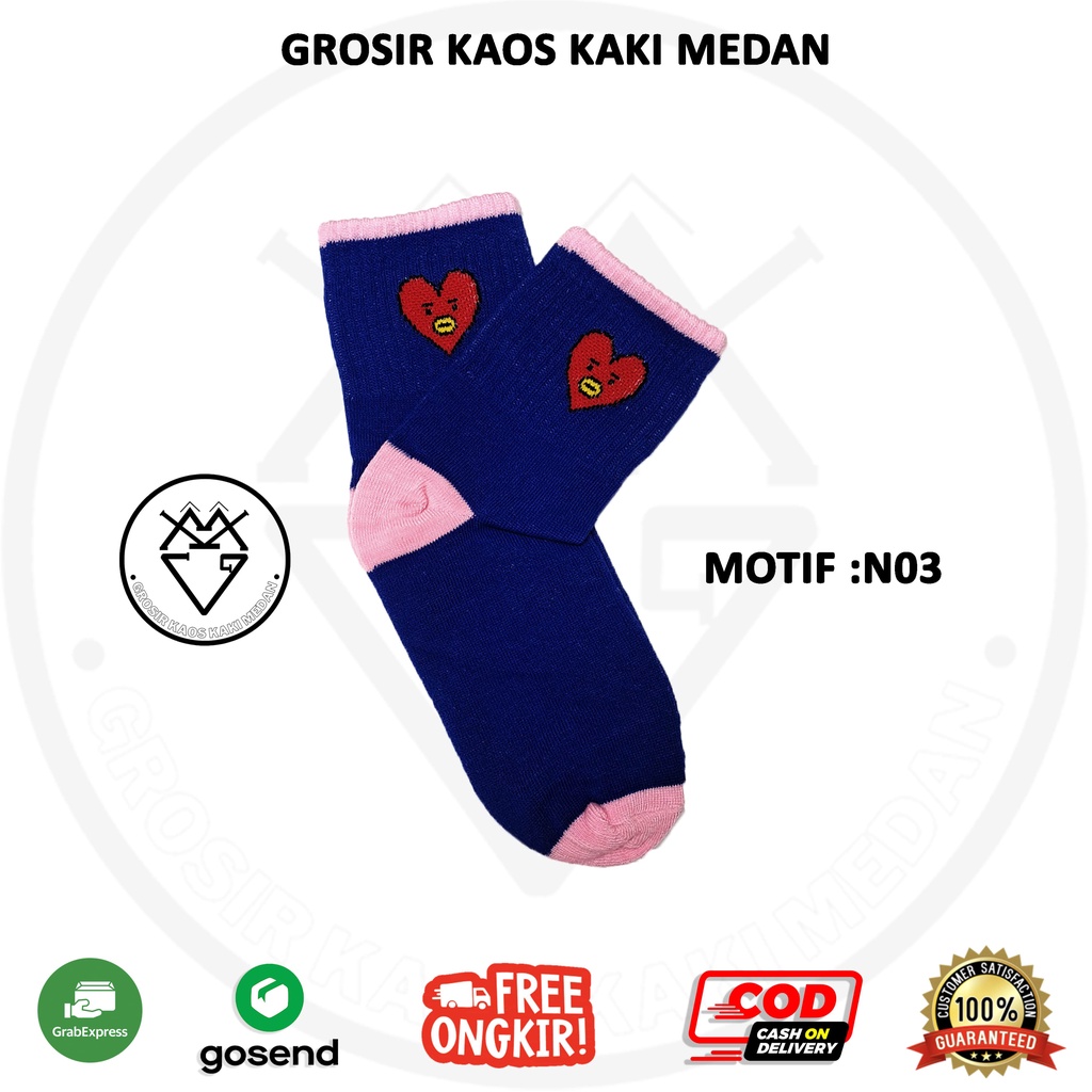 DISKON KAOS KAKI SKATE OLDSCHOOL MOTIF N03  CEWEK COWOK