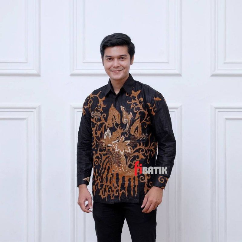 Couple Batik Ayah Dan Anak Laki-laki Lengan Panjang// Kemeja Batik Pria Dewasa Dan Anak Cowok Size M L XL XXL 3L