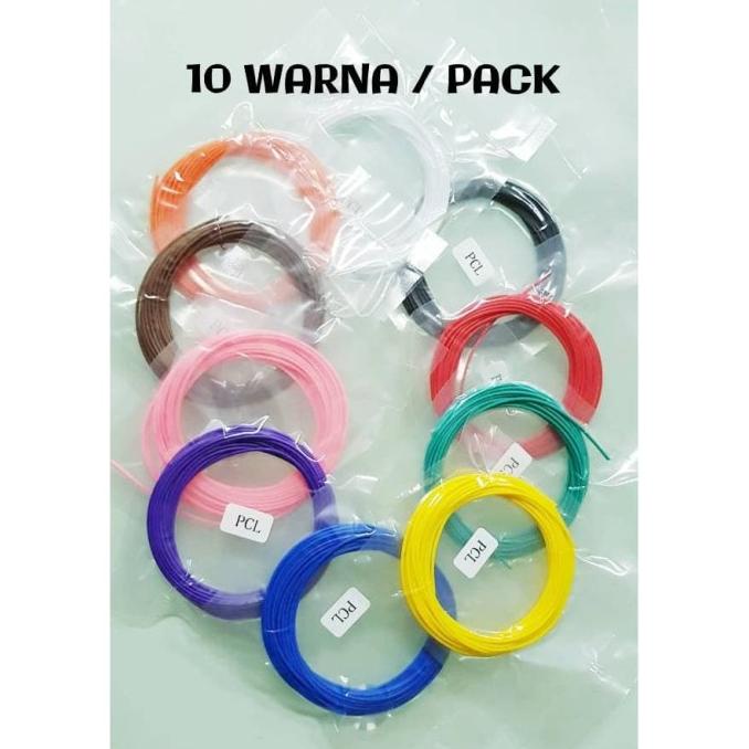 

Tinta Refill Filament Filamen PCL 3D Pen 3D Aneka warna