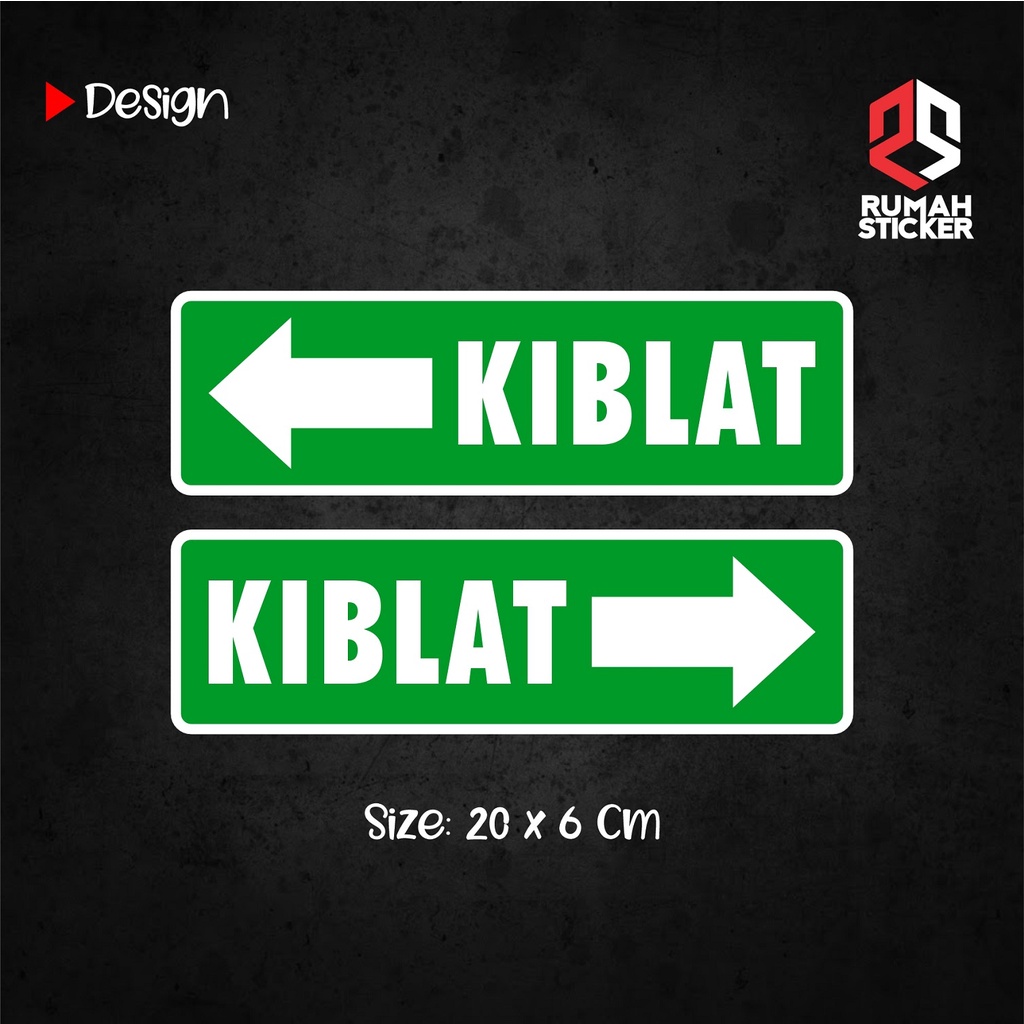 

STICKER STIKER CUTTING TANDA PENUNJUK ARAH KIBLAT