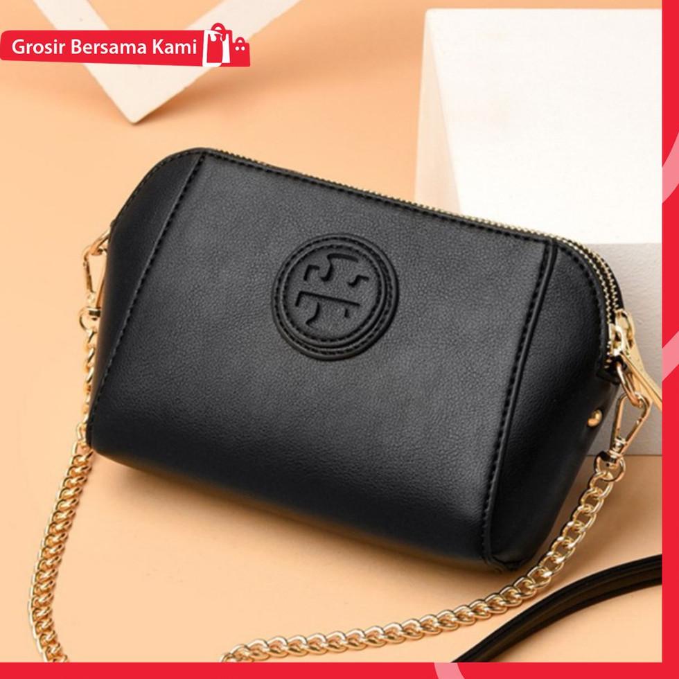 RECOMENDED Tas Selempang Tory Burch Mini Tali Rantai Mix Kulit Import