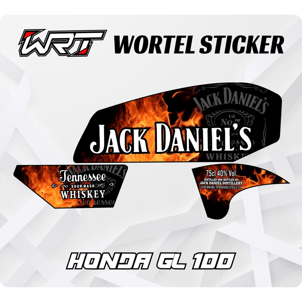 Striping GL100-Stiker Hologram Decal Motor GL 100 JD