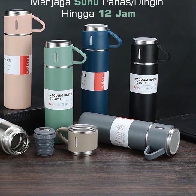 ● JCO TERMOS VACUM CUP FLASK GIFT BOX HAMPERS 500ml//TUMBLER BOTOL MINUM SET SULTAN ➻