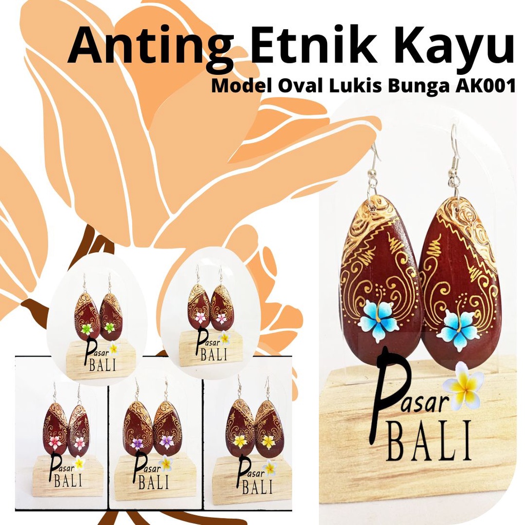 Anting Kayu Lukis