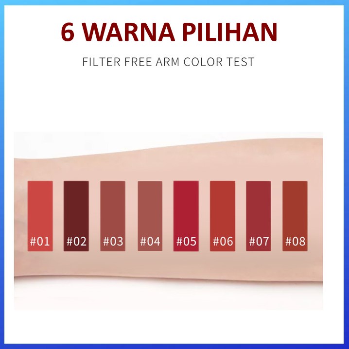 LAMEILA LIpstick Cair Kosmetik Glaze Velvet Metal Bibir Makeup Kecantikan Lip Tint Lip Gloss MC-1029