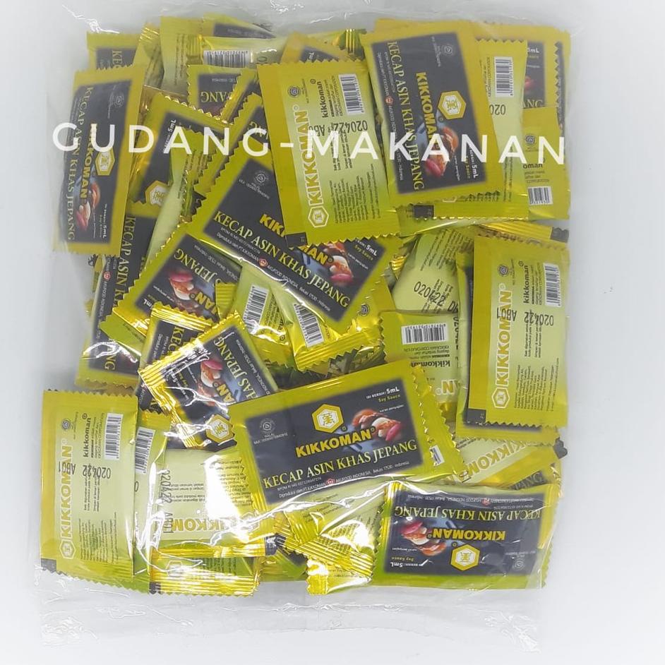 

➺ Kikkoman Sachet Kecap Asin Khas Jepang 5ml (Isi 100pcs) ♡