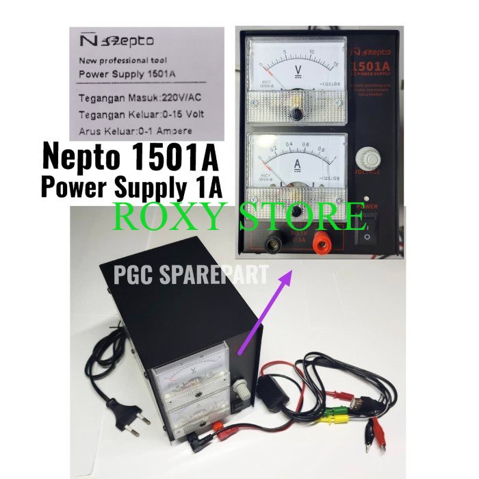 Power Supply Analog Nepto PRL-1501A Max1A 15V PS Test Repair Servis HP Original