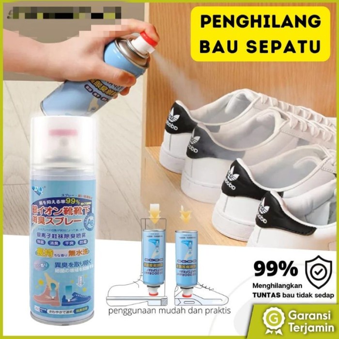 Spray Penghilang Bau Sepatu Parfume Penghilang Bau Pewangi Sepatu