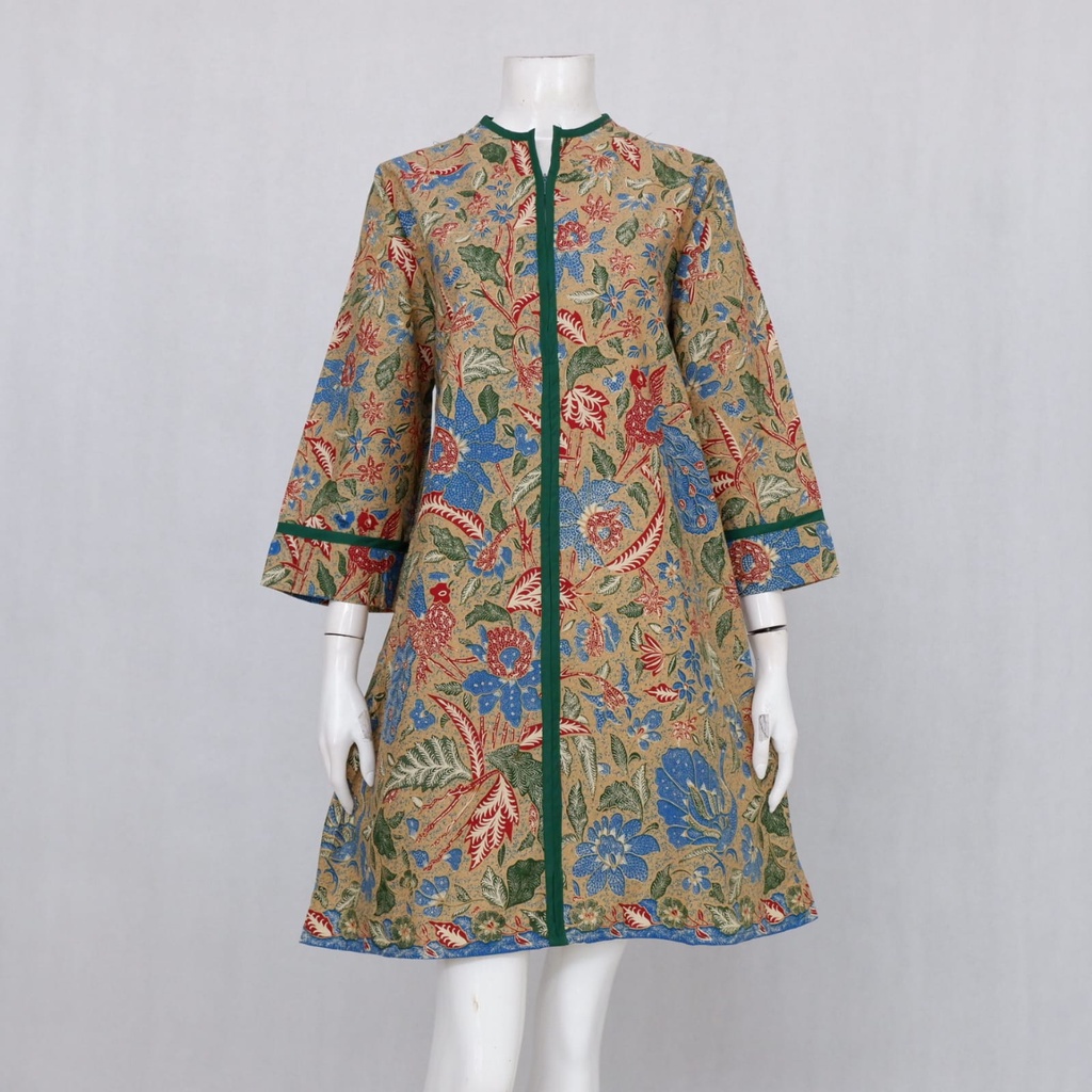 SRIDEWI TIGA NEGERI 01| TUNIK BAJU FORMAL MOTIF BATIK TIGA NEGERI BUSUI FRIENDLY