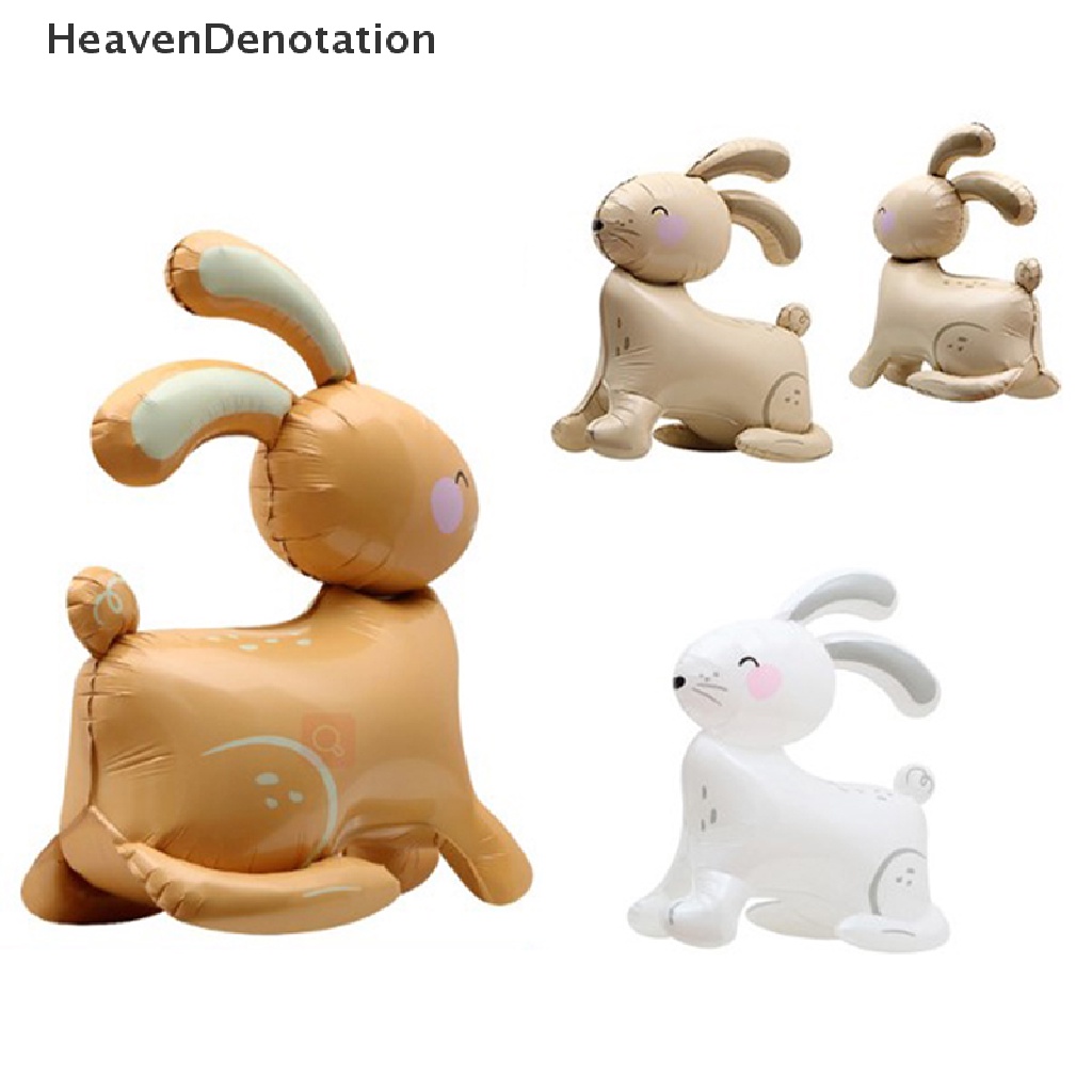 [HeavenDenotation] 4d Standing Rabbit Balon Lucu Kartun Hewan Balon Foil Dekorasi Pesta HDV