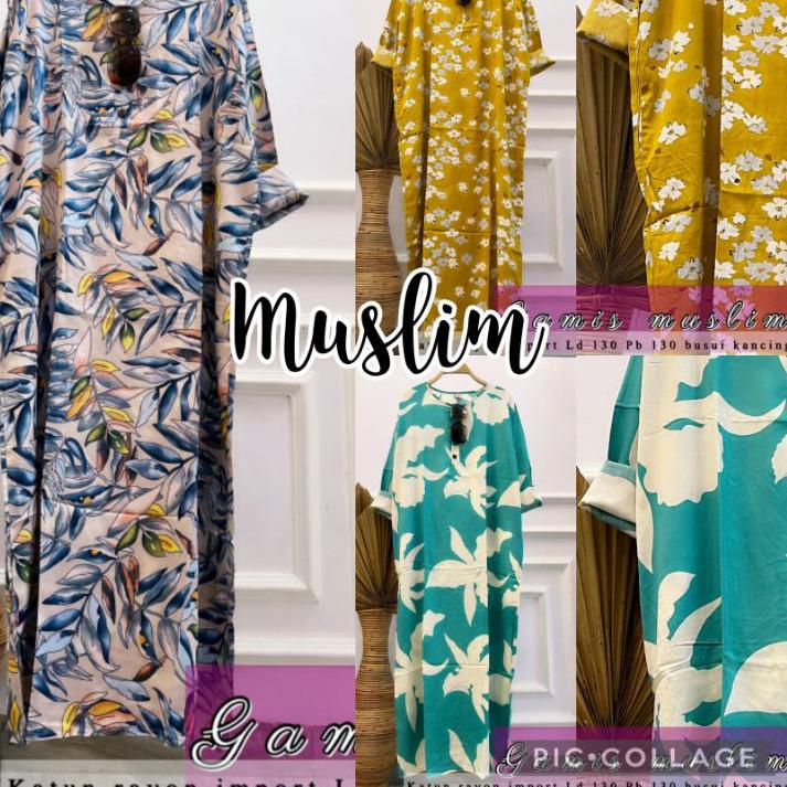 ✮ Daster Muslim lengan panjang Habel, J & L Panjang Semata Kaki ➵