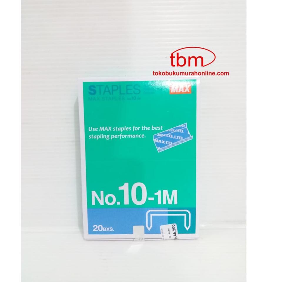 

G37 PACK REFILL STAPLES MAX NO. 10 PACK / ISI STAPLES KECIL / ISI STAPLES MAX NO. 10 ISI 20 NEW ㅙ
