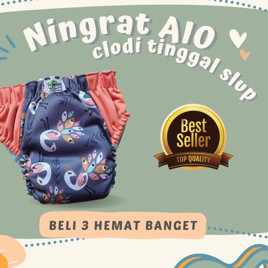 ✵ Popok Kain Bayi Clodi Ningrat AIO Reguler dan Jumbo Cloudy CLody ❉