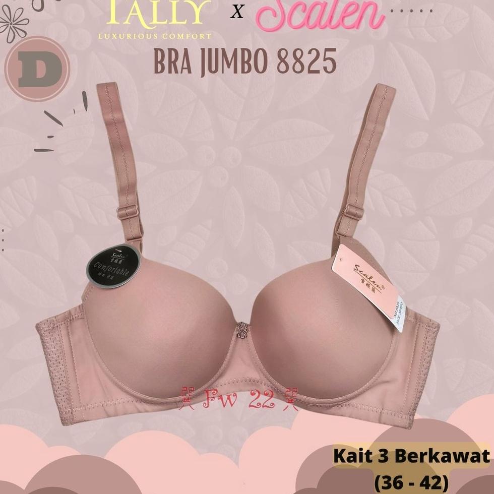 TERBAIK Bra Scalen 8825 Bh Jumbo Cup Besar Kawat Busa Tipis | Toko Grosir