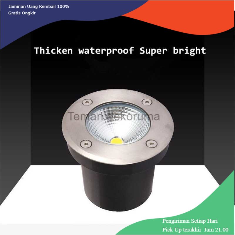 TD - LMP San Xin Lampu Taman Hias Tanam Ground Light Waterproof 3W Warm White - SX120