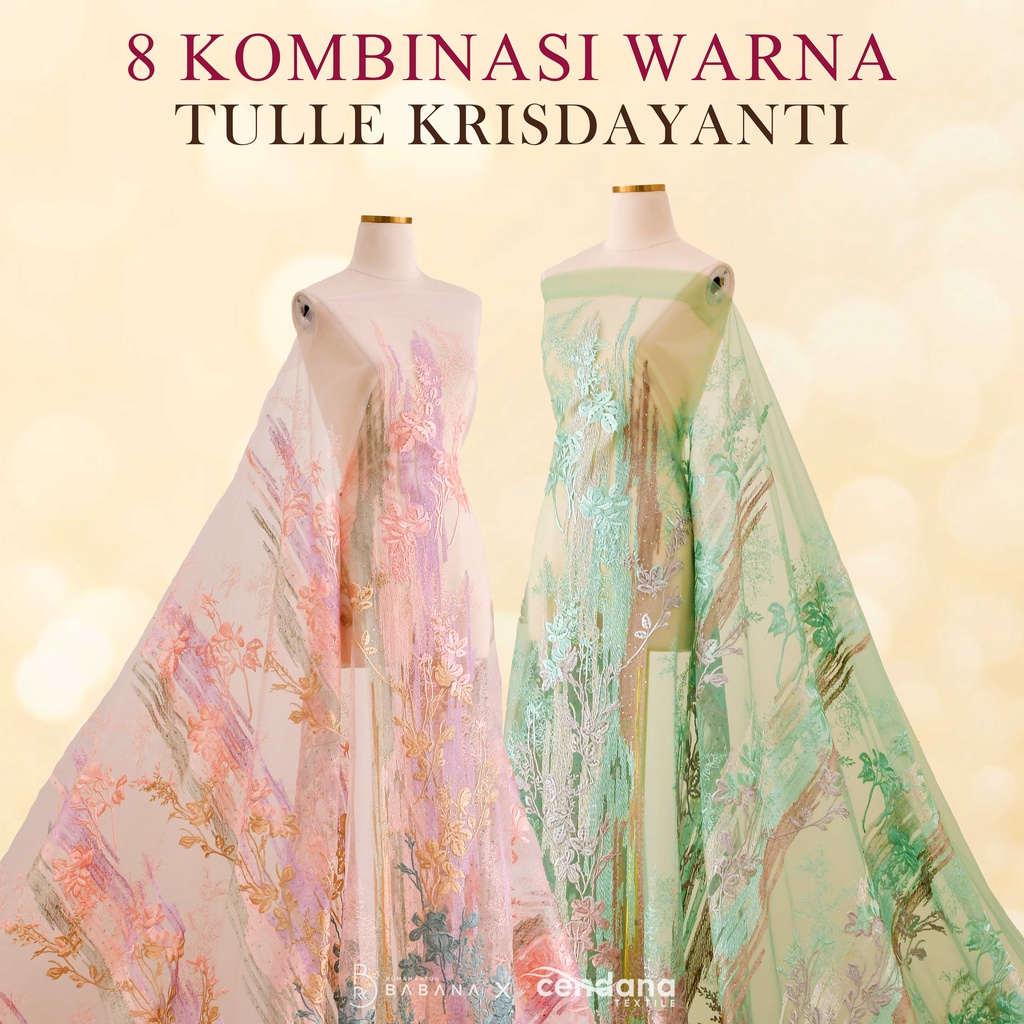 Kain Kebaya Wedding Dress Tulle Tile Krisdayanti