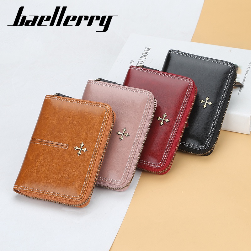 BAELLERRY N1851 Dompet Kartu Wanita Bahan Kulit PU Leather Premium WATCHKITE WKOS