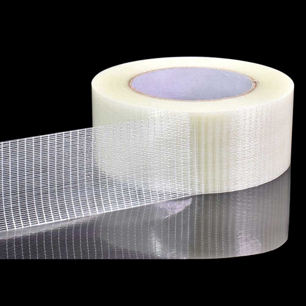 (BISA COD) FTIHSHP YX Lakban Super Strong Grid Fiber Tape 25 Meter - GF25M