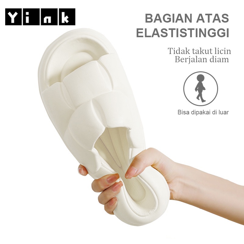 Yink Sandal Jelly Wanita Import Sendal Wanita Terbaru 2022 Sepatu Sandal Wanita Korean Style Sandal Rumah Murah Elastic Empuk EVA